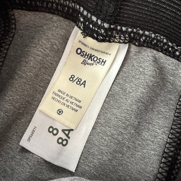 NWT Oshkosh B’gosh boys activewear pants snugfit base layer grey kids sz 8 - Picture 3 of 9